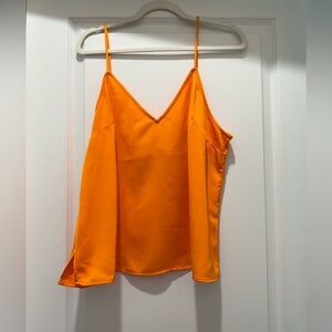 A New Day Orange Asymmetrical Sleeveless Camisole